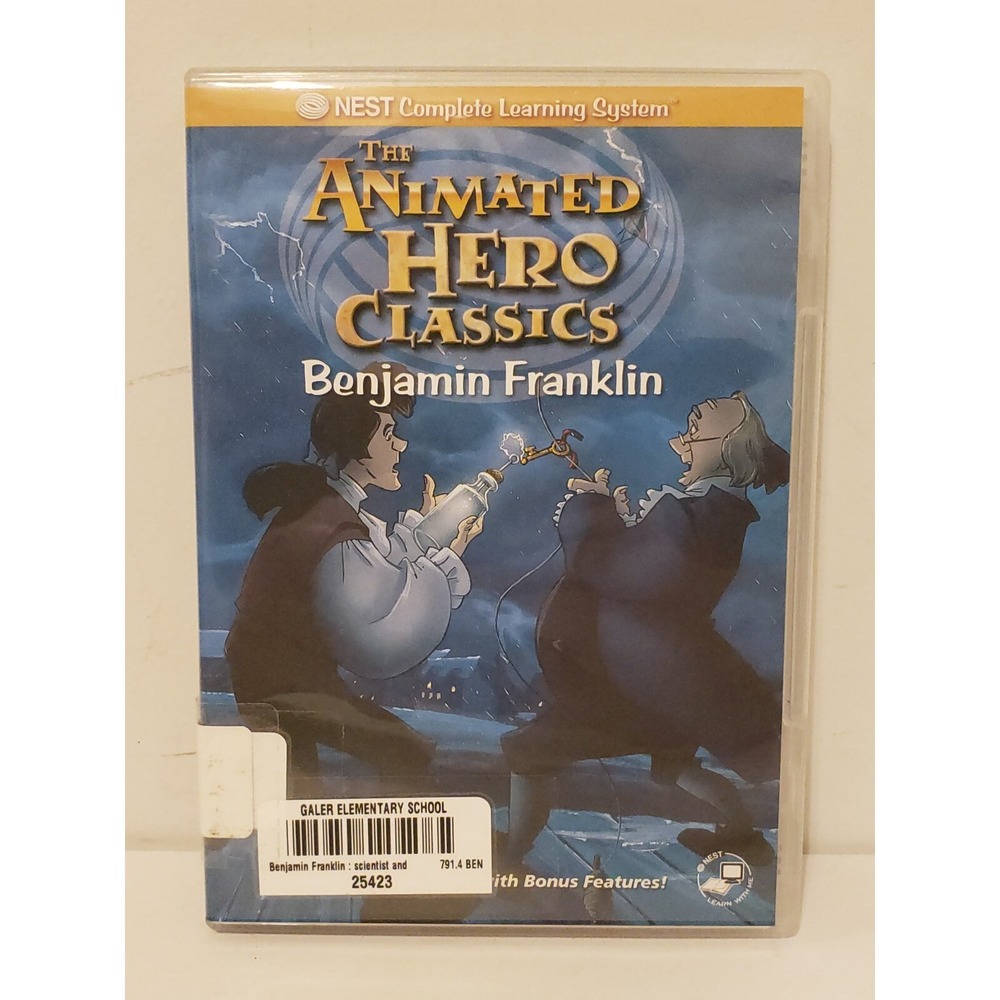 Benjamin Franklin The Animated Hero Classics DVD Nest Complete Learning System